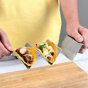 2/3 Pack W Shaped Stainless Steel Taco Stand Rack Mexican Taco Holder - Product Image 2