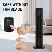 Ventilateur de climatisation domestique intelligent haute technologie 110 V/220 V 45 W avec sortie d'air large de 600 mm pour un refroidissement rapide