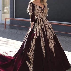 Elegante vestido largo hasta el suelo con Trail Heavy Zardozi bordado trabajo para vestido de fiesta de boda 2025 - Product Image 1