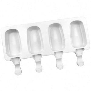 Moldes de silicona para helados pequeños y grandes, moldes ovalados para helados, moldes grandes para paletas de hielo, moldes de silicona para cake pops con 4 cavidades - Product Image 2