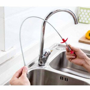 Attrezzo per Rimuovere Capelli dal Lavandino, Strumento a Molla per Pulizia Scarichi, Bastoncini per Rimuovere Intasamenti - Product Image 3