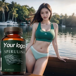 <span class=keywords><strong>Spiruline</strong></span> pilules amincissantes coupe-faim bloqueur de glucides avec booster de métabolisme personnalisation de supplément de régime végétalien naturel - Product Image 3
