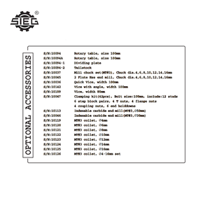 Fresatrice da banco SX3.5 a velocità variabile con motore DC brushless e ampio piano di lavoro SIEG - Product Image 5