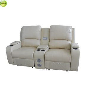 Sofá <span class=keywords><strong>Reclinable</strong></span> de Cuero de 1/2/3/4 Plazas con Puerto USB y Portavasos, Sillón para Dormitorio/Sala de Estar/Hotel/Apartamento - Product Image 5