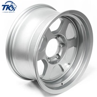 Rines Forjados Personalizados TE37XT M-Spec Racing 17x8.5 -10 6x139.7, Rines de Aleación Plateados Diamante para Todoterreno