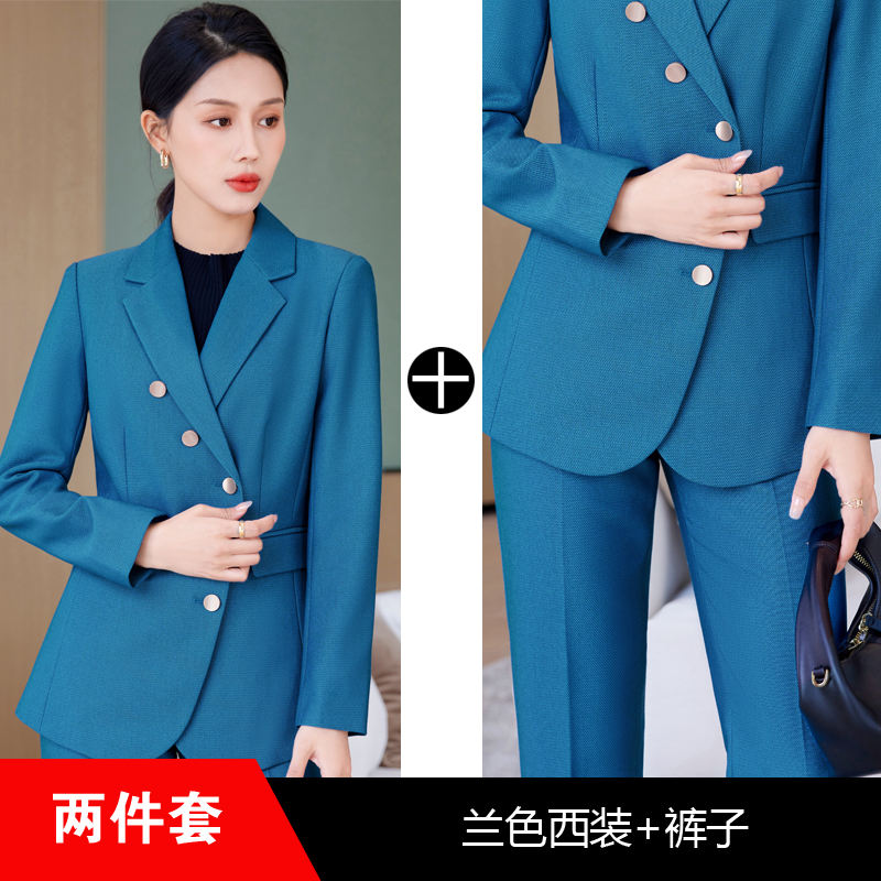 Blue coat + trousers