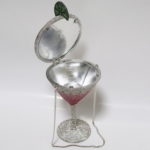 Nouvelle Coupe à Cocktail de Luxe en Cristal et Strass, <span class=keywords><strong>Verre</strong></span> à <span class=keywords><strong>Martini</strong></span> de Luxe pour Femmes avec Pochette Bandoulière Décontractée - Product Image 3
