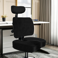 Coussin de siège pour chaise de bureau siège de voiture soutien lombaire et dorsal oreiller en mousse à mémoire coussin coccyx pour coccyx coccyx