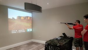Juego de disparos interactivo AR en la pared, simulador de disparos con proyección interactiva <span class=keywords><strong>3D</strong></span> inmersiva, máquina de juego de arcade con pistola láser - Product Image 6