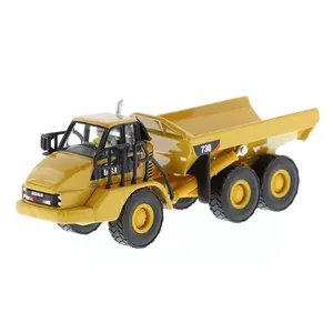 DM 1/87 Truk Kendaraan Pengangkut Model Kucing Logam Campuran 730 Mainan Dump Truck Artikulasi untuk Anak-anak