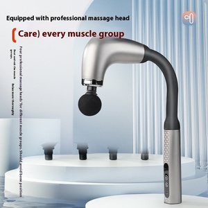 Pistola de Masaje Profesional Ligera de Cuatro Cabezales con Alta Potencia, Conveniente para Aliviar la Fascia del Codo, Alargada para Espalda y Cuello - Product Image 4