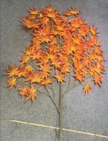 Feuilles d'érable artificielles de grande taille de haute qualité pour la décoration intérieure