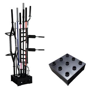 חדר כושר מארגן עם אחסון אנכי חבית עם מתלה אחסון אנכי חבלים 2 אינץ 'olymp מסלסל ברים ספורט בידור מוצר - Product Image 2