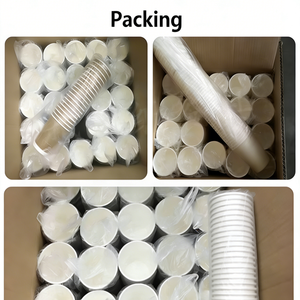 Vaso de Papel para Bebidas Calientes con <span class=keywords><strong>Tapa</strong></span>, Personalizado con Logotipo, Ecológico, Desechable, de Pared Simple o Doble, con Lámina Dorada - Product Image 5