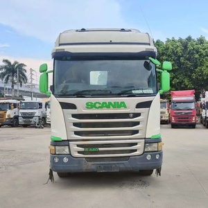 Camión Tractor Usado <span class=keywords><strong>SCANIA</strong></span> G440 6x2 Blanco Verde de Alto Rendimiento, Amplio Stock Disponible - Product Image 4