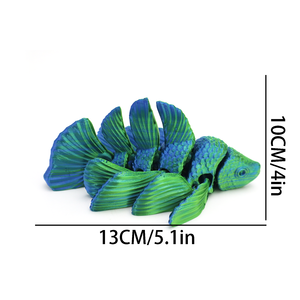 Figurines de baleines imprimées en 3D tendance, jouets et ornements créatifs articulés pour cadeaux et décoration intérieure, transfrontalier - Product Image 2