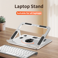2024 nouveau support d'ordinateur portable portable réglable support d'ordinateur portable support en métal 360 base pivotante support d'ordinateur portable en aluminium