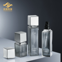 Flacons en verre de luxe professionnels de 100 ml avec pompe pour lotion, crème, essence – Emballages cosmétiques vides en verre pour contenants de soins de la peau