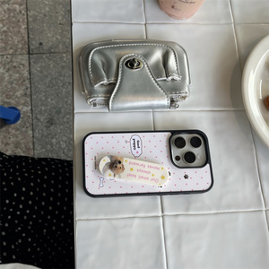 Pour <span class=keywords><strong>iPhone</strong></span> 17Pro Max Polka Dot Footprint Puppy <span class=keywords><strong>Band</strong></span>-Aid Stand Apple 16plus Cell Phone Case 15 Film 14 <span class=keywords><strong>Pro</strong></span> Electronic Accessories - Product Image 5
