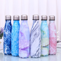 Bouteilles d'Eau Isothermes en Acier Inoxydable à Double Paroi 500 ml, Personnalisées avec un Logo Unique et Couvercle