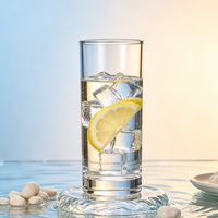 Verres à boire SUNPRO, simples, transparents, fins, pour la maison, en verre borosilicate, protection de l'environnement, style moderne minimaliste