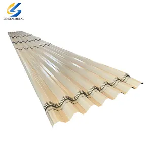 Hojas de armadura de techo de largo alcance Pseamless Steelk GI Zinc Galvalume Corrugado Roofsteelingles Metal Acero Precio ASTM