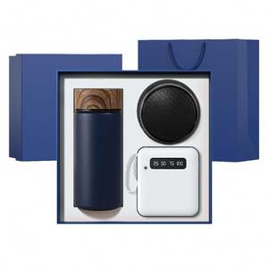 Coffret Cadeau d'Entreprise Haut de Gamme 3-en-1 : Bouteille Isotherme, Batterie Externe et Haut-parleur, Personnalisable pour Événements d'Affaires et Clients - Product Image 1