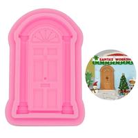 Moule en silicone résine pour décoration de gâteau en fondant, décoration de porte, cadre photo, fenêtre, M13270