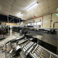 Ligne de production de machines à gaufres en acier inoxydable entièrement automatiques