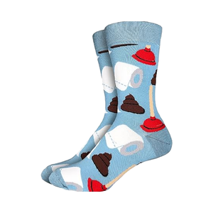 Chaussettes d'humour décontractées de <span class=keywords><strong>plombier</strong></span>-Chaussettes d'équipage de nouveauté de merde et d'outils pour les infirmières d'entretien GI | quantité minimale de commande personnalisable de 200 paires - Product Image 1
