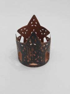 Porte-bougie votif en métal fer forgé fait main, revêtement en poudre, pour mariages, éclairage domestique, décoration de fête, élégant support de lustre - Product Image 3