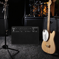 IRIN Portable Bass Amplifier Speaker dengan Kontrol Digital Baterai Isi Ulang Finishing Mengkilap Emas-Penggunaan Luar Ruangan Langsung