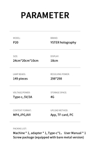 Bảng Loại nói chung cao-tác động tiêu đề 3D Hologram Fan nổi LED hiển thị cho cảnh quan tuyệt đẹp Holographic quảng cáo & giải trí - Product Image 4