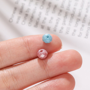 Perles en verre cristal 6mm, rondes et plates, couleur bonbon, pour la fabrication de bracelets, accessoires de bijoux DIY - Product Image 3
