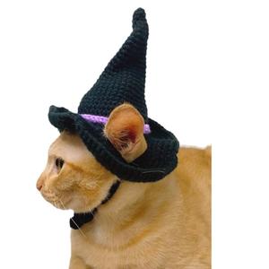 Sombreros <span class=keywords><strong>de</strong></span> bruja <span class=keywords><strong>de</strong></span> Halloween para mascotas <span class=keywords><strong>de</strong></span> ganchillo hechos a mano al por mayor y superventas-Disfraz <span class=keywords><strong>de</strong></span> vacaciones, accesorio <span class=keywords><strong>de</strong></span> foto y uso diario para gatos y perros - Product Image 5
