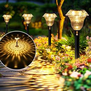 Luces de camino solares de luz diurna IP65 ABS impermeable para paisaje de jardín y patio con garantía de 2 años - Product Image 1