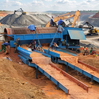 Crible rotatif à tambour pour le pré-cassage des minerais de cassitérite, ilmenite, monazite et de placers