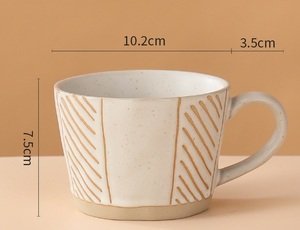 Tasse à café en céramique simple personnalisée Tasse en céramique personnalisée Tasse à café au lait en céramique blanche de sublimation avec poignée - Product Image 6