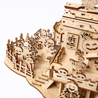 Vente en gros de puzzles 3D en bois pour adultes, puzzle 3D en bois Maison hantée, cadeau créatif pour Halloween
