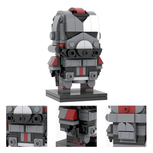 MOC2262-2270 Imperial Stormtrooper Wolfe Five <span class=keywords><strong>Hunter</strong></span> Commander Cody Tech Echo Wrecker Crosshair Space <span class=keywords><strong>Wars</strong></span> Head Bricks Jouets pour Enfants - Product Image 4