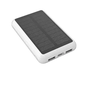 Custom Logo Mini Magnetic Wireless Solar Energy Power Bank 10000mah With Sling Strap