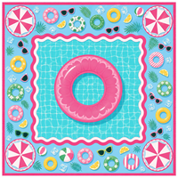 Alas Mahjong Anti Selip Motif Pohon Tropis Warna Pink, Cetak Kustom, Tanpa Bau, Bahan Karet, Dapat Digulung, untuk Permainan Poker, Permainan Papan, dan Hiburan Meja