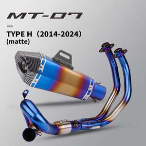Sistema de escape completo MT07 para motocicleta, para YAMAHA 2014 - 2023 <span class=keywords><strong>TRACER</strong></span> <span class=keywords><strong>7</strong></span>/<span class=keywords><strong>GT</strong></span> 2020-2023 <span class=keywords><strong>TRACER</strong></span> 700/<span class=keywords><strong>GT</strong></span> 2016-2019 - Product Image 5