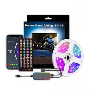 Tira de luces <span class=keywords><strong>LED</strong></span> con <span class=keywords><strong>WiFi</strong></span>, lámpara de luz Flexible con USB, RGB5050, para pantalla de escritorio, TV, cinta de diodos de retroiluminación, compatible con Alexa y Google - Product Image 1