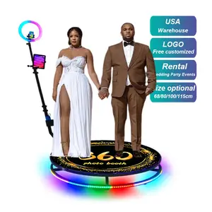 自拍魔术360照相亭相机IPad Gopro DSLR便携式婚礼和活动360照相亭专业照明