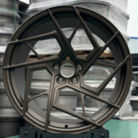 Rines de Aleación de Aluminio Forjado Personalizados de 17-24 Pulgadas, Monobloque, Multirradio, 5x112, 5x114.3, 5x120, Acabado Pintado, 8J