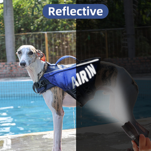 Giubbotto di salvataggio cane con aria riflettente Ripstop Pet Pet Safety nuoto salvataggio canotta da nuoto - Product Image 3