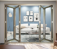 Puertas y Ventanas Plegables de Aleación de Aluminio con Vidrio Templado - Uso Interior/Exterior, Diseño Minimalista Resistente al Viento, Garantía de 3 Años
