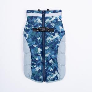 शरद ऋतु सर्दियों के छोटे मध्यम बड़े कुत्ते के कपड़े जैकेट कपास कोट सरल रूप से मुद्रित पैटर्न को आरामदायक के लिए बनाया गया - Product Image 3