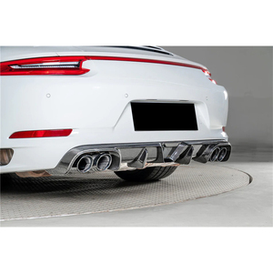 Diffusore a labbro posteriore in fibra di carbonio a secco stile KA per <span class=keywords><strong>911</strong></span> 991.2 Carrera - Product Image 5